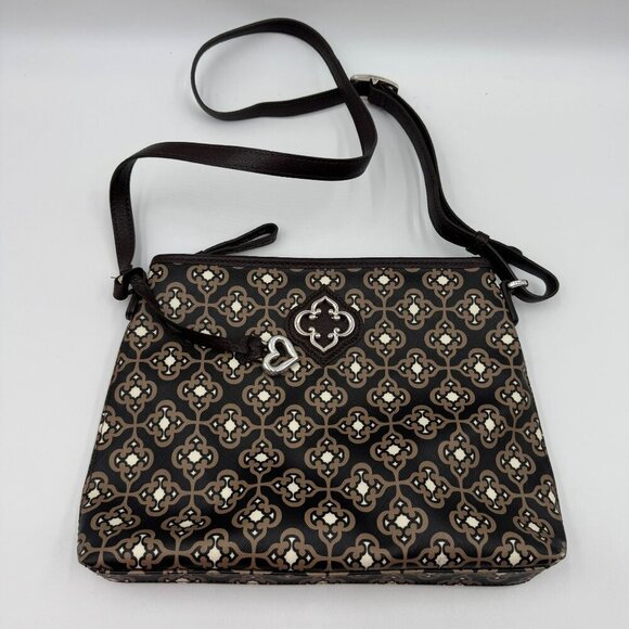 Brighton Renata Toledo Patterned Crossbody Purse With Adjustable Strap & Zipper - Picture 1 of 8